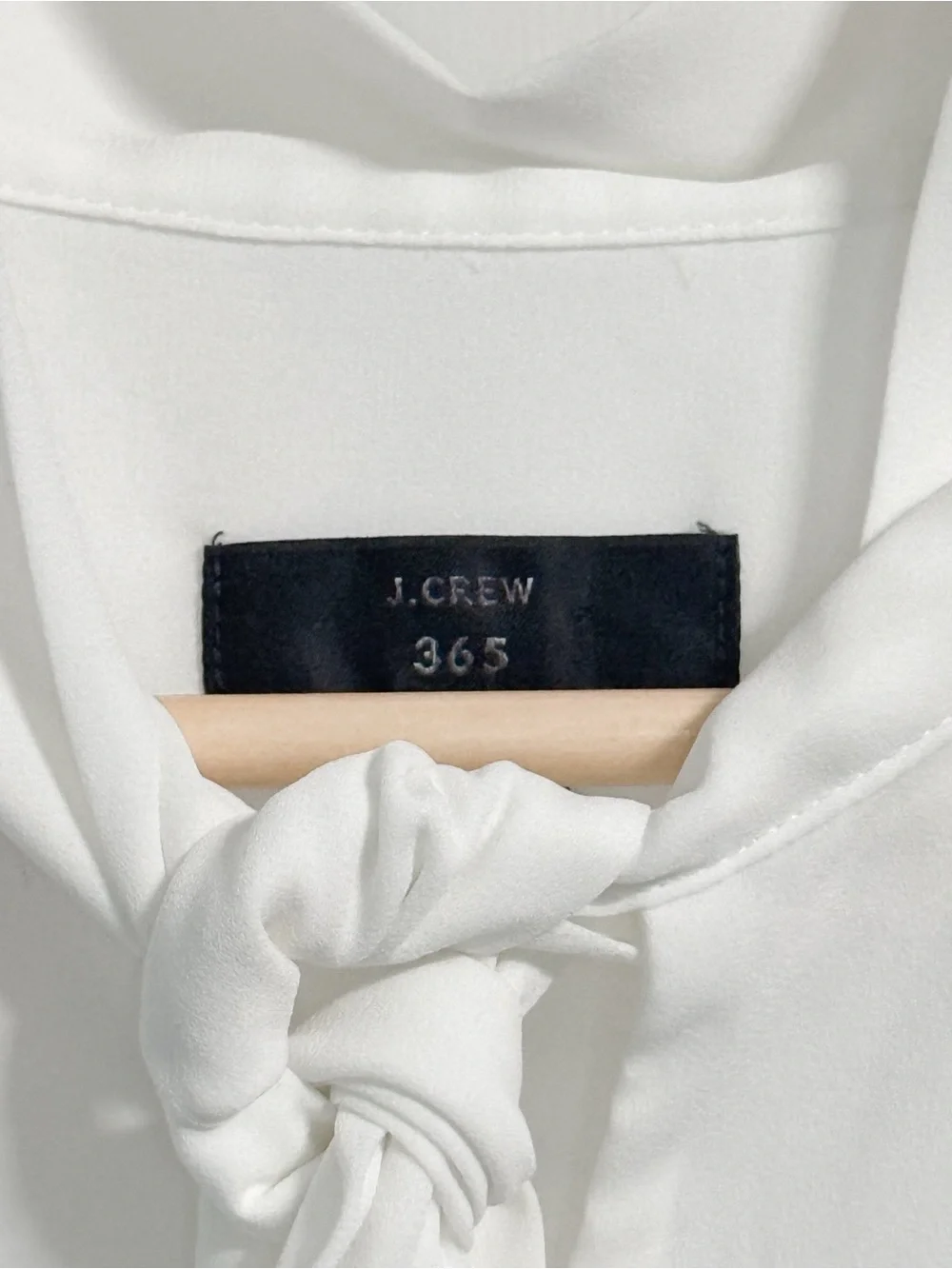 J.Crew 365 White Sleeveless Tie Neck Blouse XL Tall